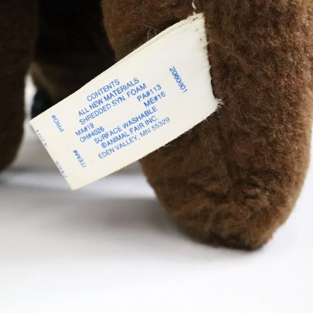 Animal Fair Buffalo Plush‎ Vintage 1970’s Kleinhans Santa Hat Christmas NY Retro